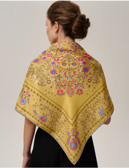 Картинка Шовкова хустина «Слобожанщина. Золоті жнива» 